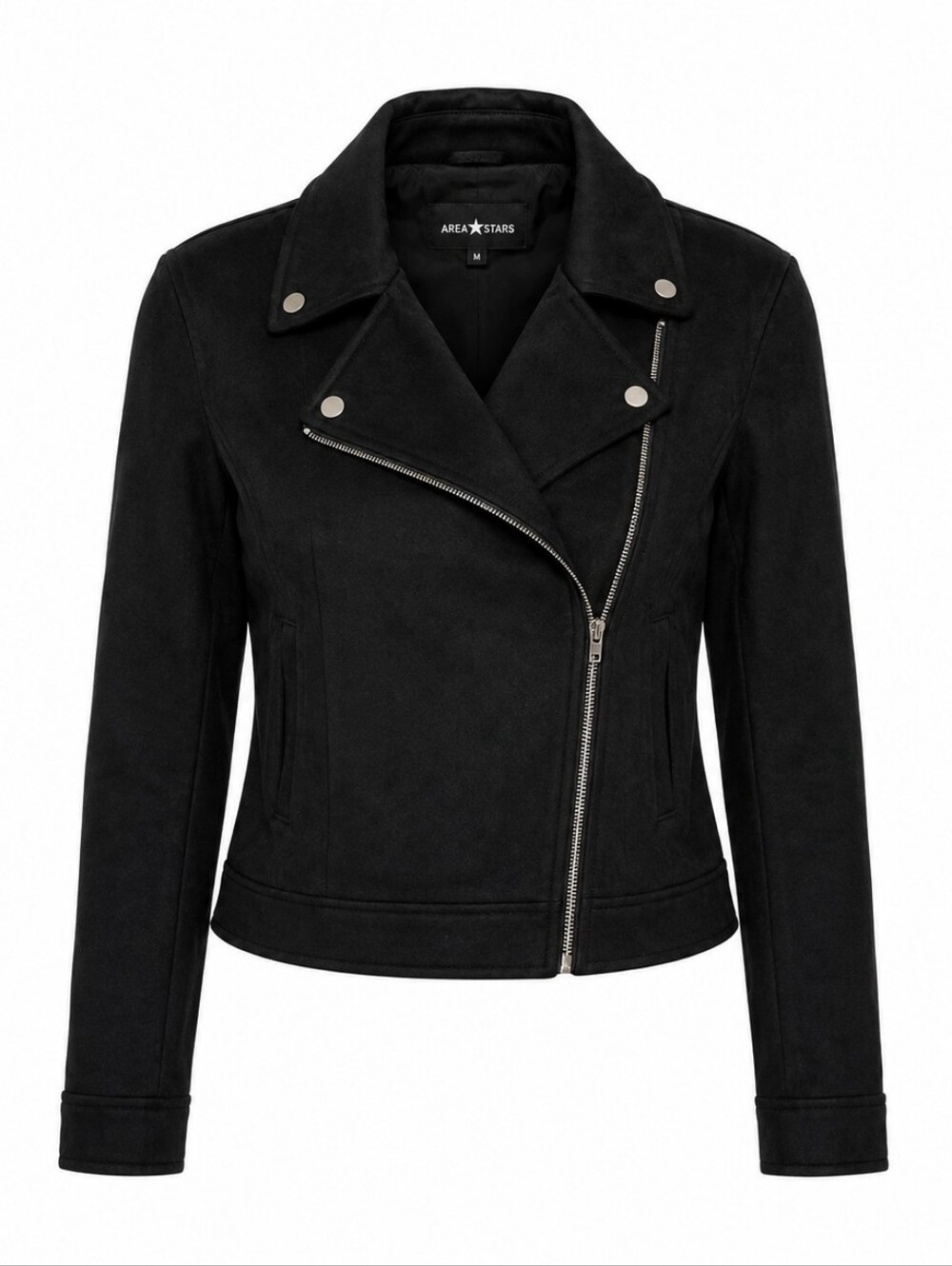 AREA STARS Women's Black Moto Jacket. SIZE Med.‎ NWT